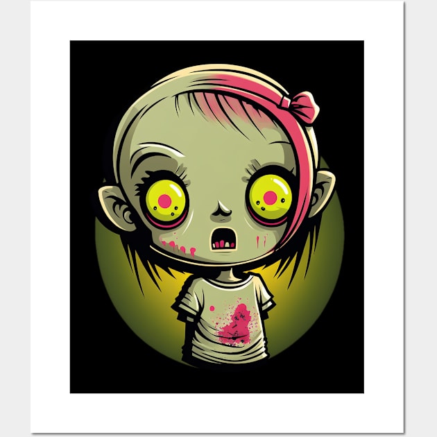 Zombie Girl Wall Art by The Experience